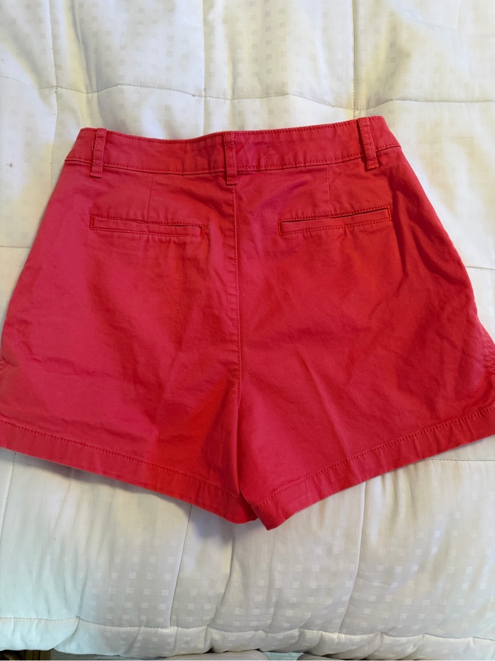 Amazon Essentials High-Waist Pink-Red Casual Shorts